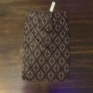 Black and White Diamond Patterned Skirt from Stitchfix